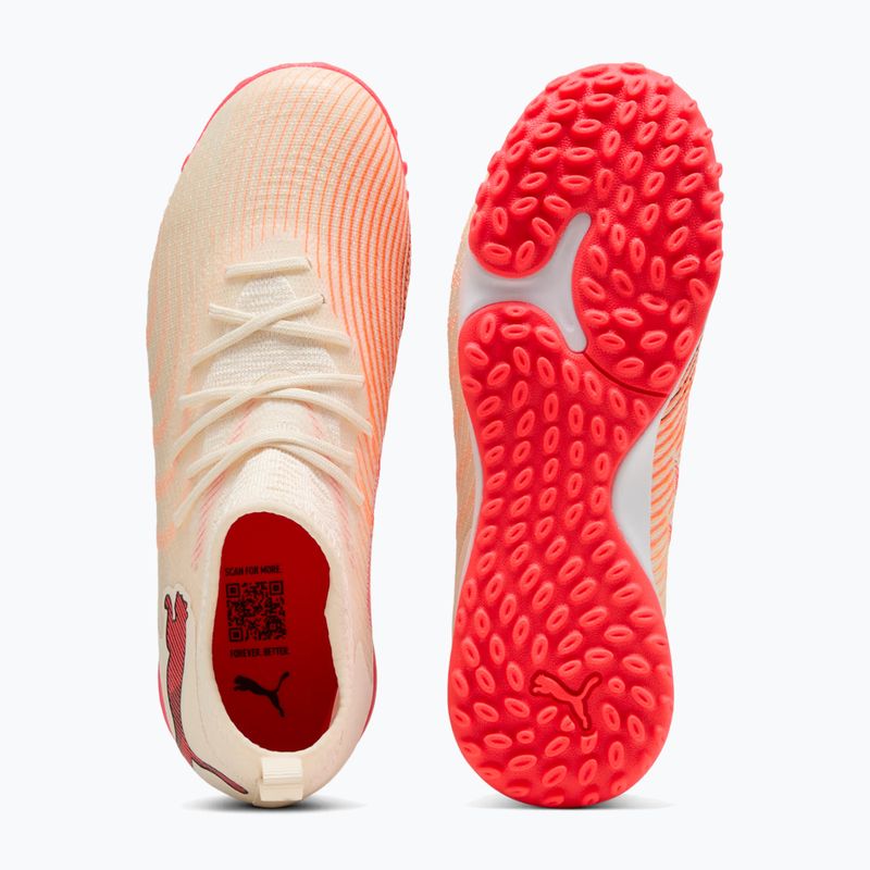 Kinder-Fußballschuhe PUMA Future 9 Match TT+ Mid Jr sugared almond/puma white/ultra red/puma black 5