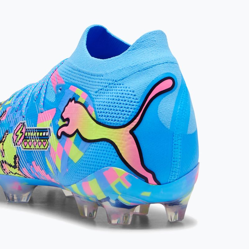 Fußballschuhe PUMA Future 9 Ultimate Advanced Level FG puma white/blue glimmer/pink glimmer/yellow alert 6