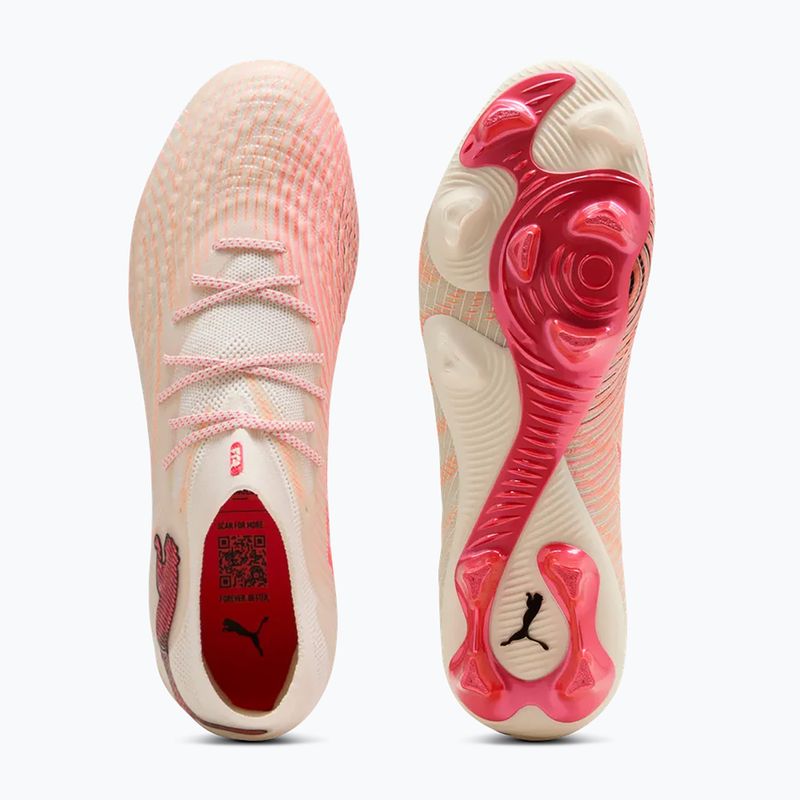 Fußballschuhe PUMA Future 9 Ultimate Low FG sugared almond/puma white/ultra red/puma black 5