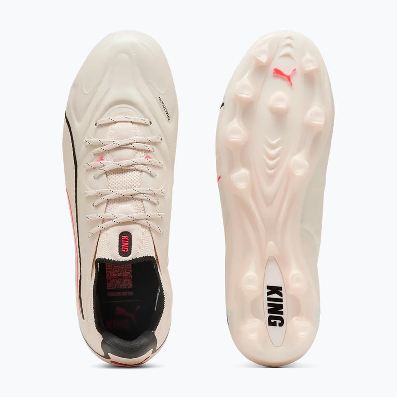 Fußballschuhe PUMA King 20 Ultimate FG/AG sugared almond/puma black/ultra red 3