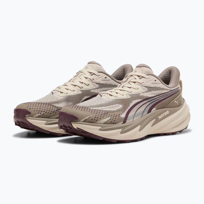Laufschuhe für Damen Puma Velocity NITRO Trail silver fog/ruby 3
