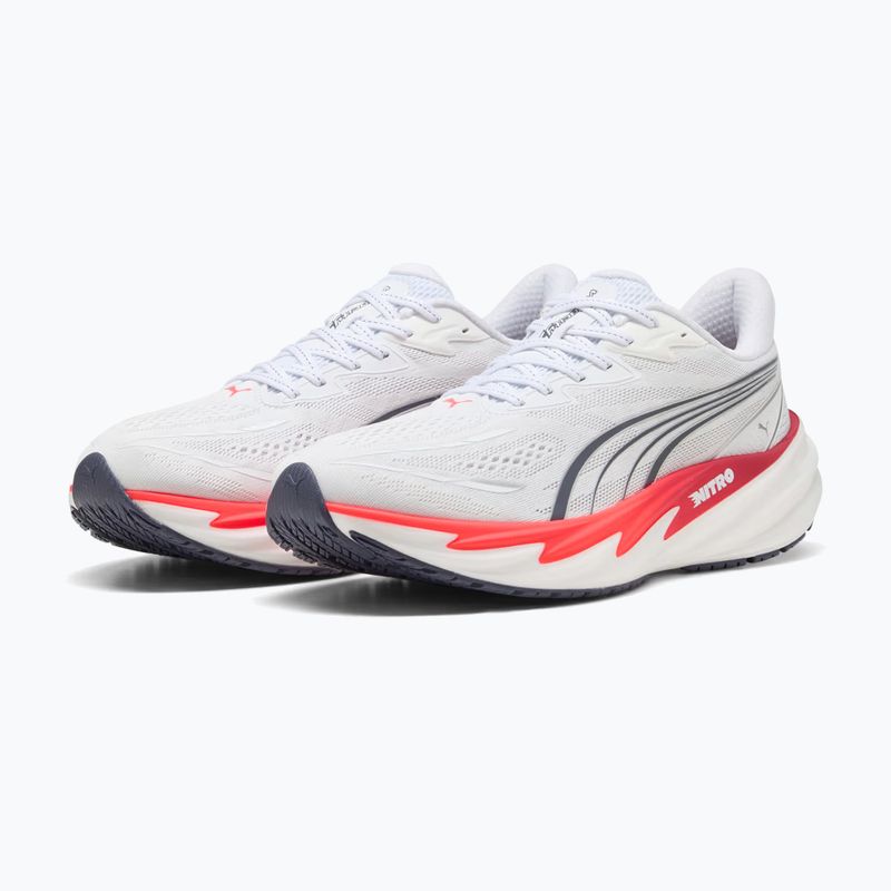 Herren-Laufschuhe Puma Velocity Nitro 5 puma white/ultra red 3