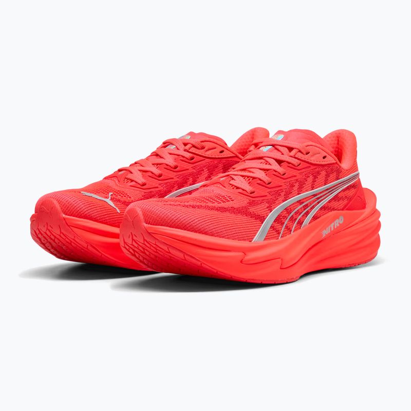 Laufschuhe für Damen PUMA Deviate Nitro 4 ultra red/puma silver 3