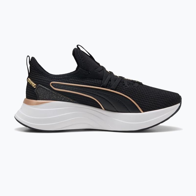 Damen-Schuhe PUMA Softride Sabrina Polished Chrome puma black/puma white/puma gold 2