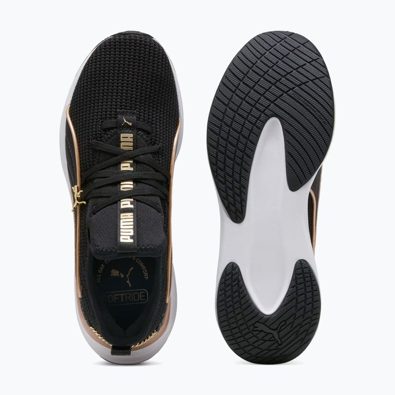 Damen-Schuhe PUMA Softride Sabrina Polished Chrome puma black/puma white/puma gold 5