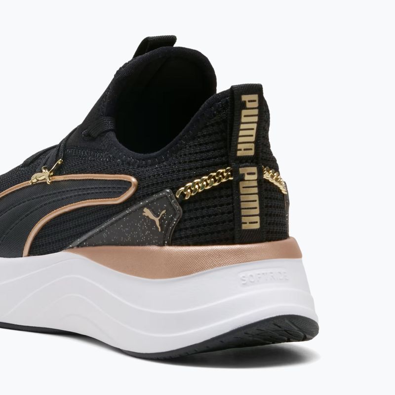 Damen-Schuhe PUMA Softride Sabrina Polished Chrome puma black/puma white/puma gold 6