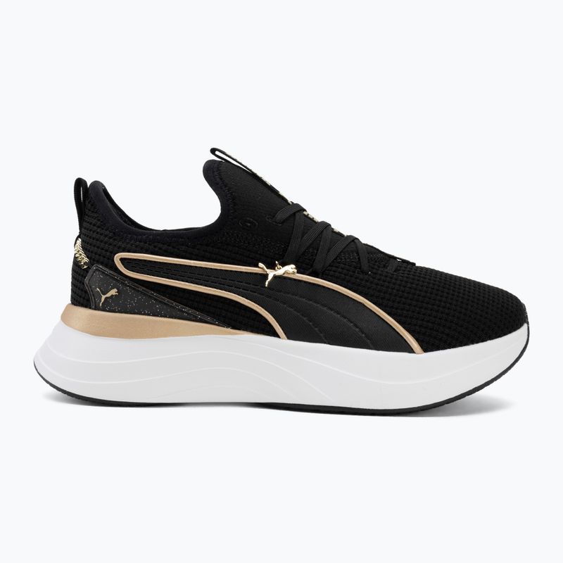 Damen-Schuhe PUMA Softride Sabrina Polished Chrome puma black/puma white/puma gold 2