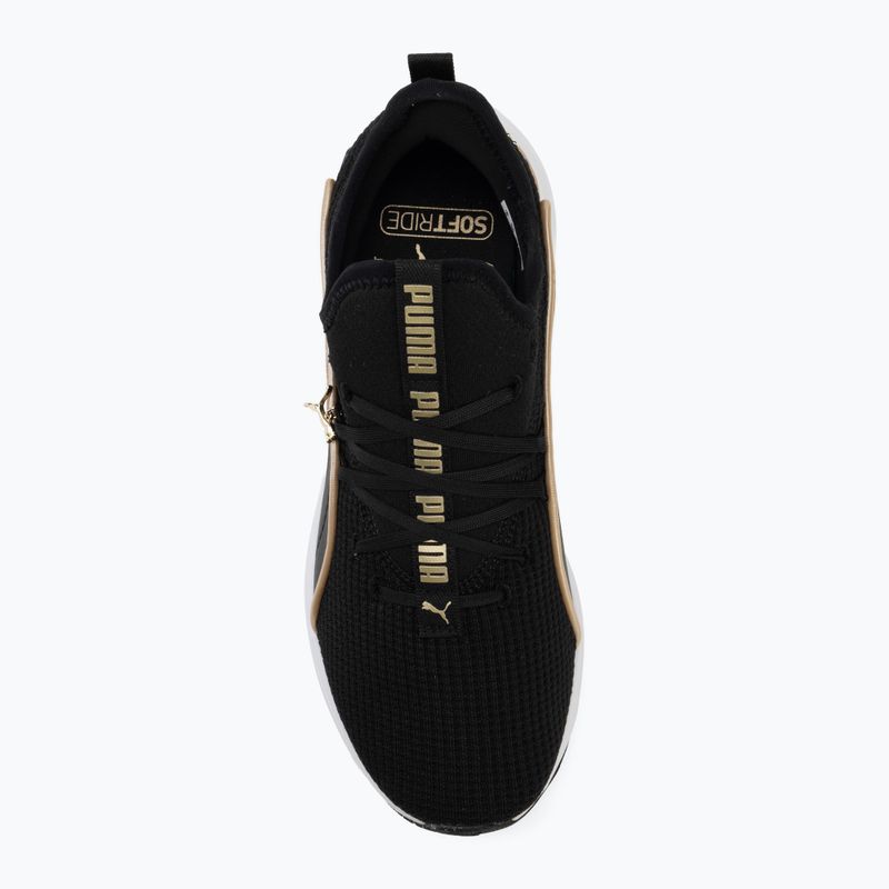 Damen-Schuhe PUMA Softride Sabrina Polished Chrome puma black/puma white/puma gold 5