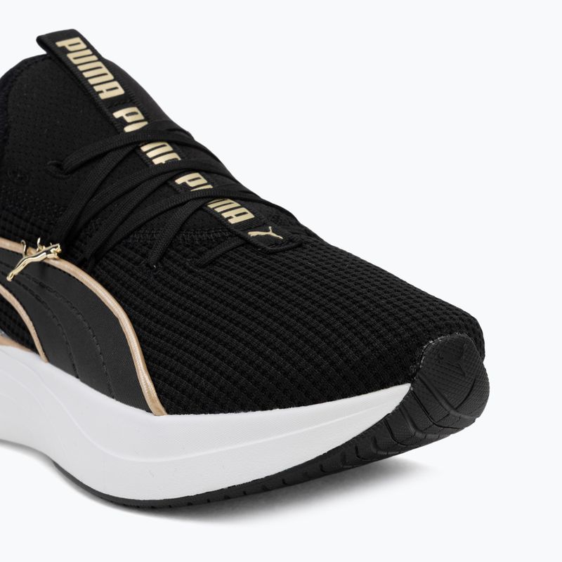 Damen-Schuhe PUMA Softride Sabrina Polished Chrome puma black/puma white/puma gold 7