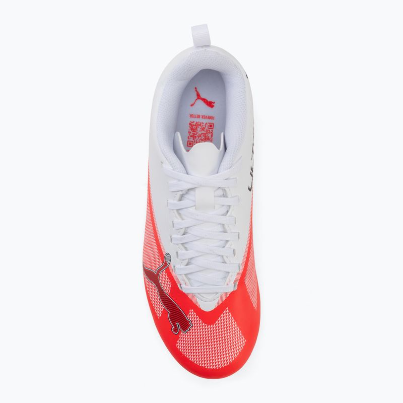 Kinder-Fußballschuhe Puma Ultra 7 Play FG/AG Jr Ultra Red/Puma Black/Puma White 5