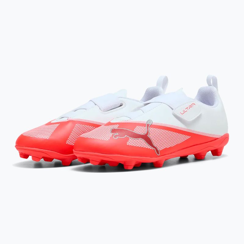 Kinder-Fußballschuhe PUMA Ultra 7 Play V FG/AG RB Jr ultra red/puma black/puma white 3