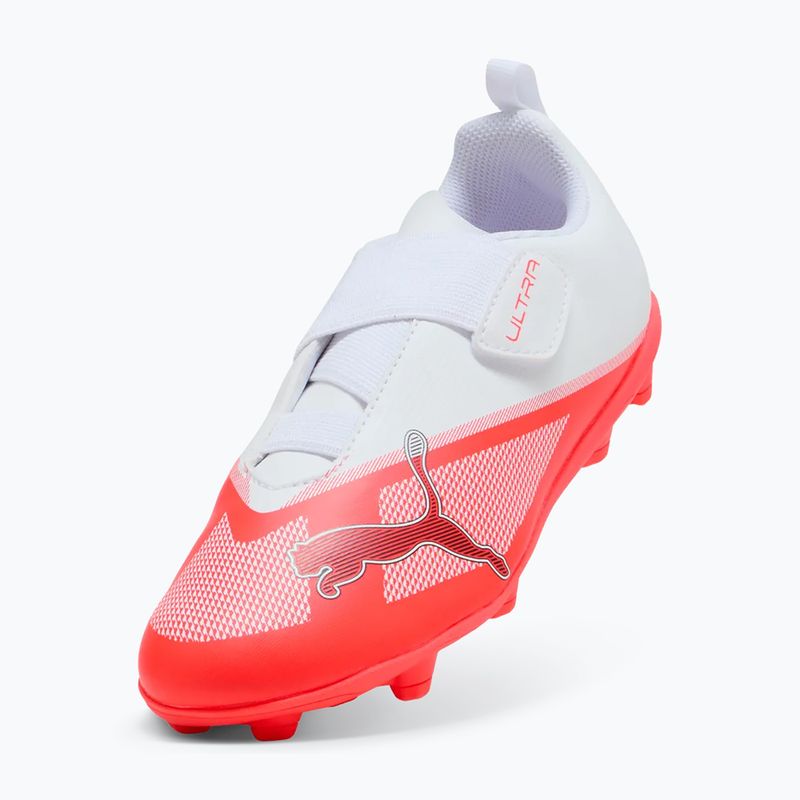 Kinder-Fußballschuhe PUMA Ultra 7 Play V FG/AG RB Jr ultra red/puma black/puma white 4