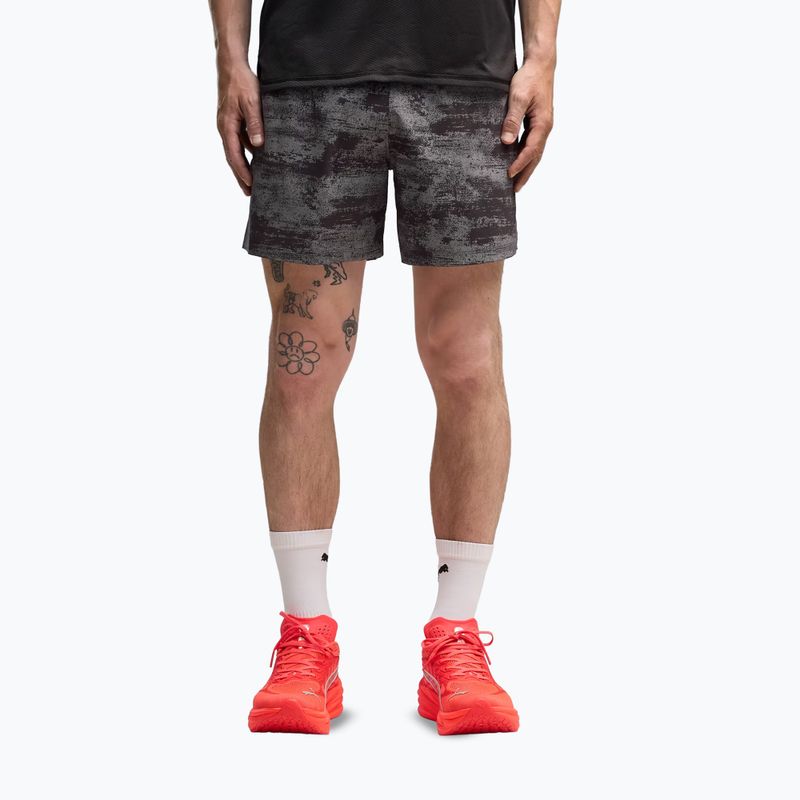 Herren-Laufshorts PUMA Dreamrun 5" Brightstride AOP puma black