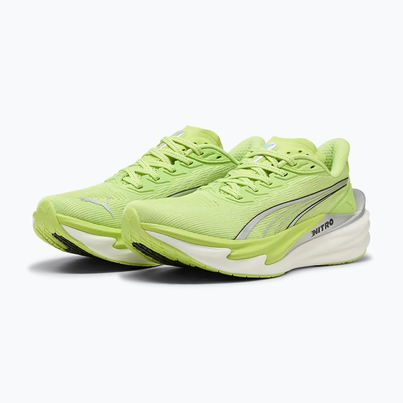Laufschuhe für Damen PUMA Deviate Nitro 4 sunny lime/puma silver 3