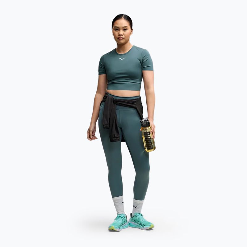 Damen-Trainingsshirt Puma Hyrox Pwrmode Crop herb garden 2