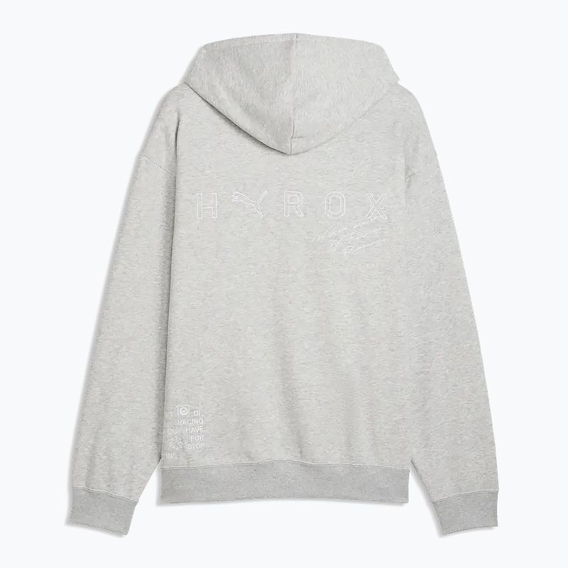 Herrenpullover Puma Hyrox Heavyweight Hoodie light grey 5