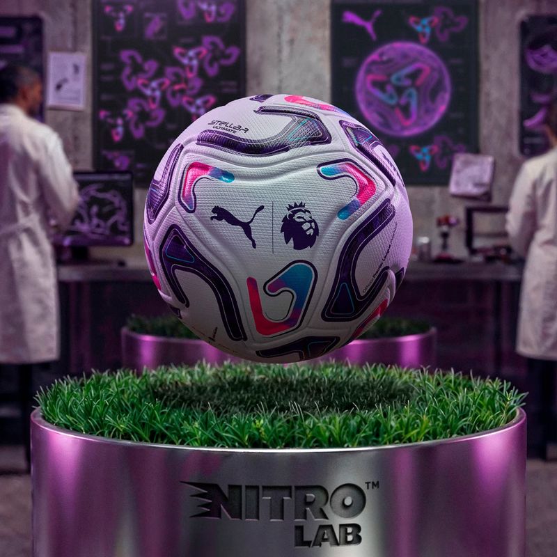 Fußball PUMA Stellar Nitro Ultimate PL Reactivity puma white/red/purple/blue/pink 5
