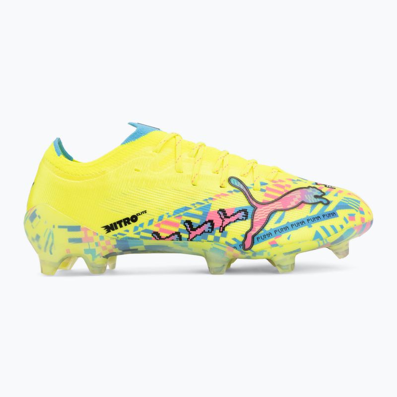 Fußballschuhe PUMA Ultra Nitro 7 Ultimate Advanced Level FG puma white/blue glimmer/pink glimmer/yellow alert 2