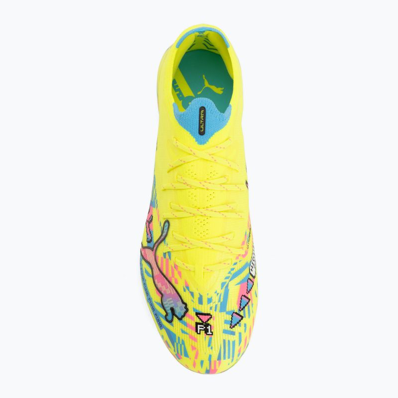Fußballschuhe PUMA Ultra Nitro 7 Ultimate Advanced Level FG puma white/blue glimmer/pink glimmer/yellow alert 5
