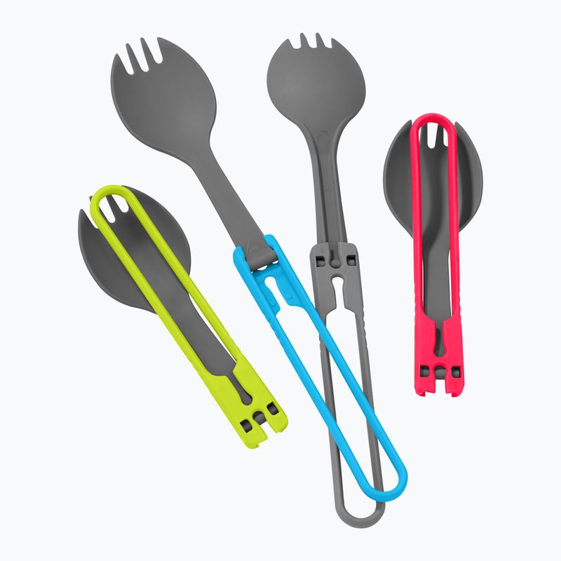 MSR Folding Utensils Spork 4 rot/ grau/ blau/ grün Besteckset 2