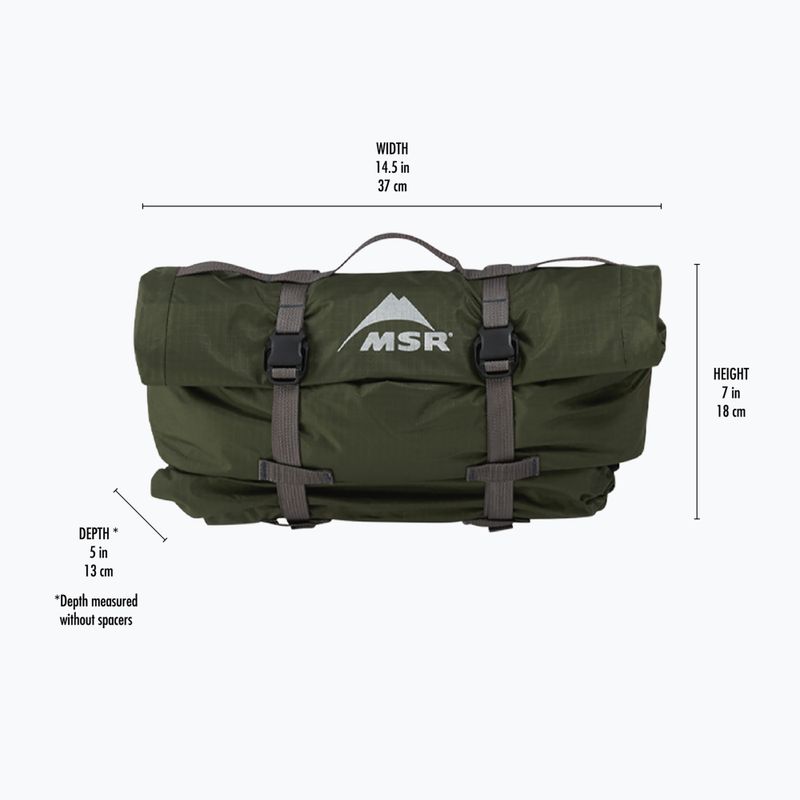 MSR Hubba Hubba Bikepack 2 Personen-Trekkingzelt grün 16