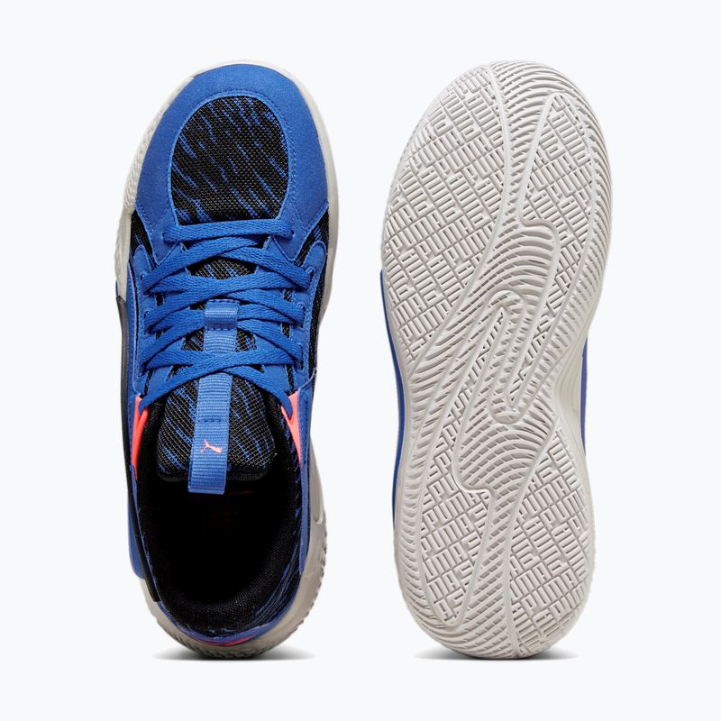 Herren Basketballschuhe PUMA Court Rider Chaos Clydes Closet clyde royal/harbor mist/puma schwarz/fire orchid 11