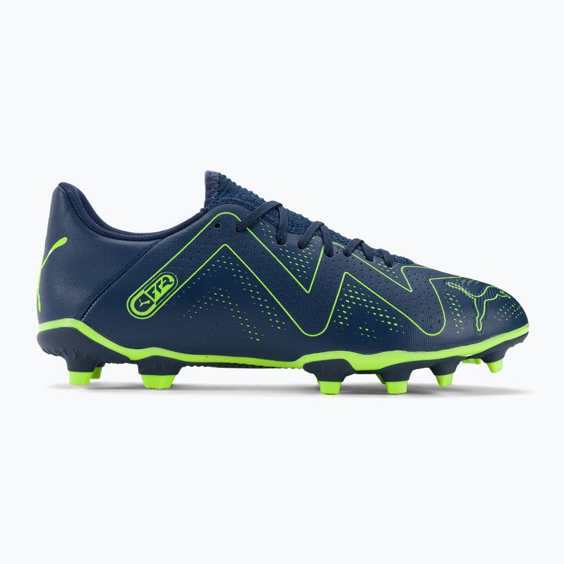 PUMA Future Play FG/AG Herren Fußballschuhe persisch blau/pro grün 2