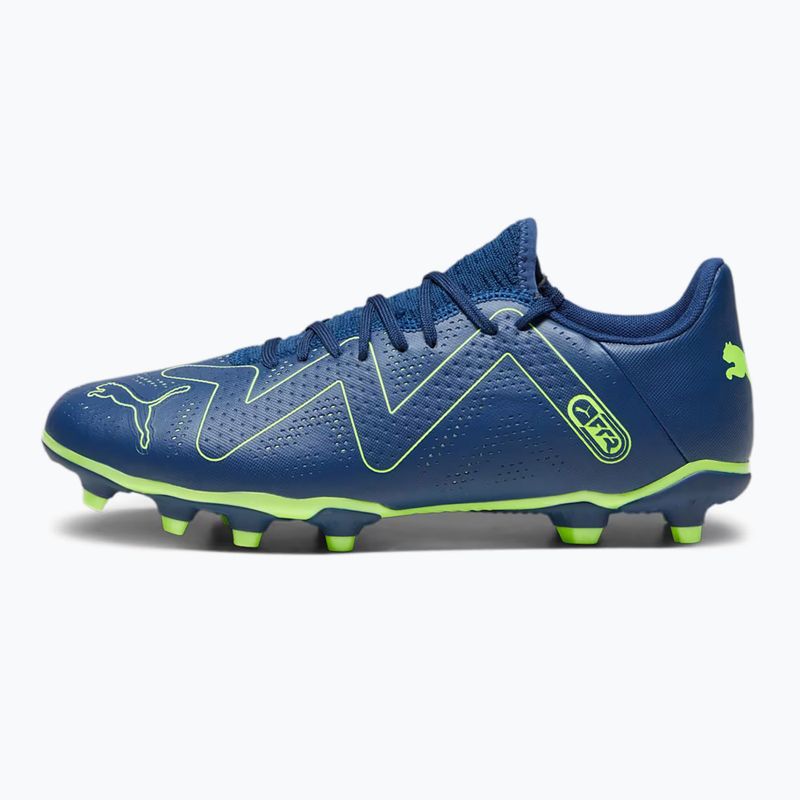 PUMA Future Play FG/AG Herren Fußballschuhe persisch blau/pro grün