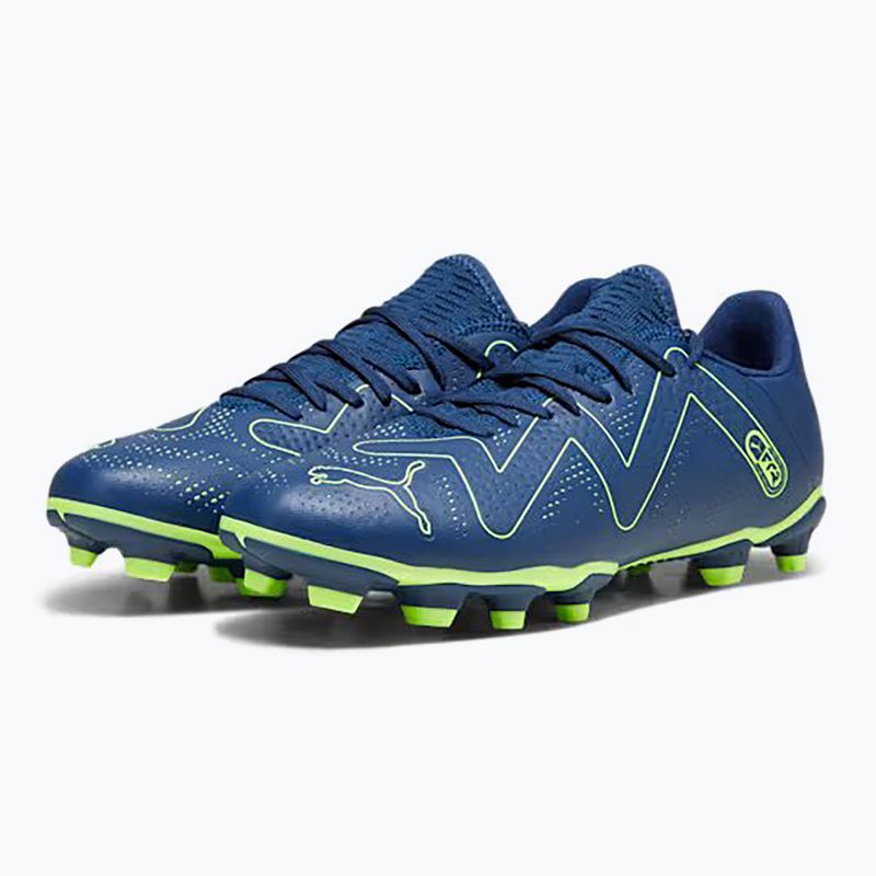 PUMA Future Play FG/AG Herren Fußballschuhe persisch blau/pro grün