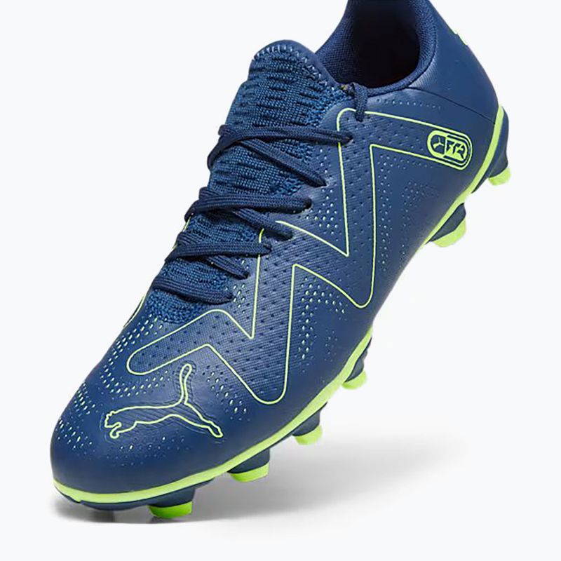 PUMA Future Play FG/AG Herren Fußballschuhe persisch blau/pro grün