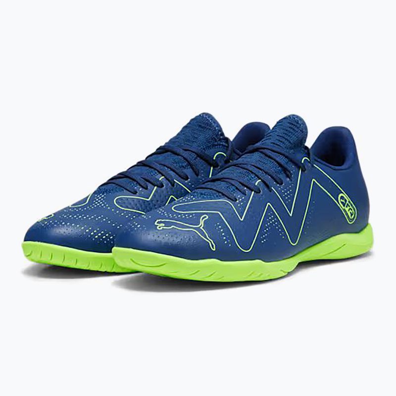 PUMA Future Play It Herren Fußballschuhe persisch blau/pro grün
