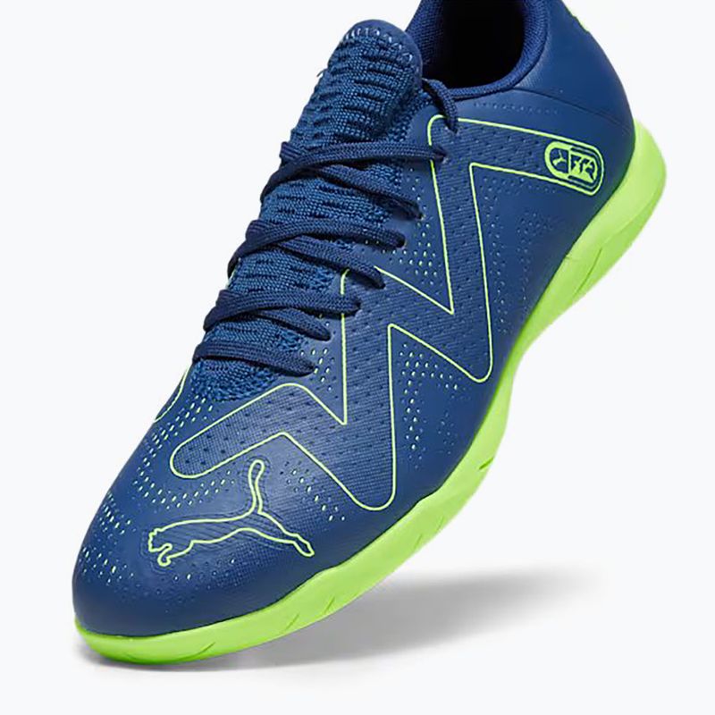 PUMA Future Play It Herren Fußballschuhe persisch blau/pro grün
