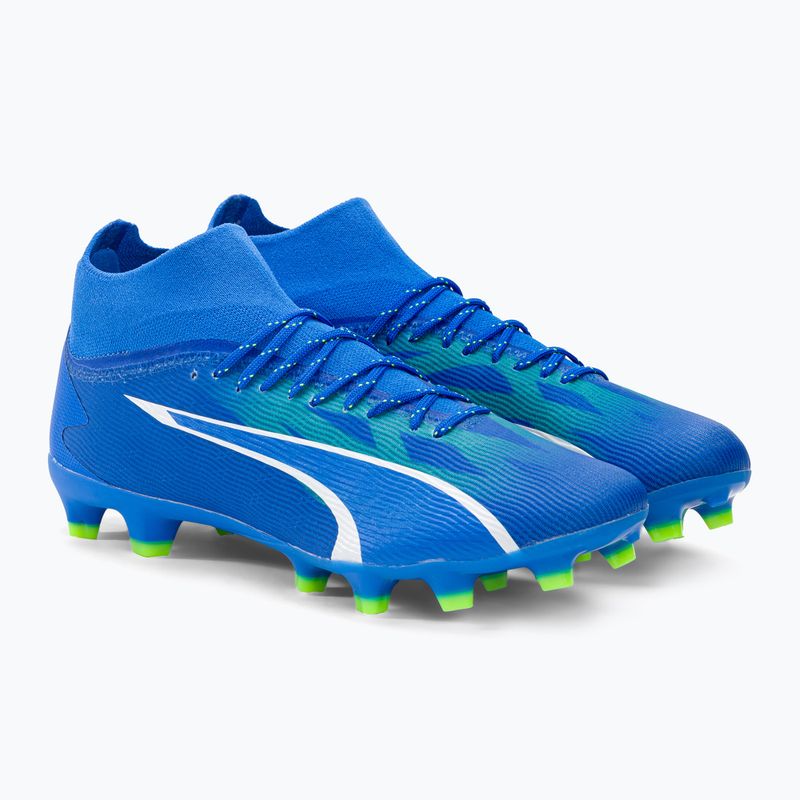 PUMA Ultra Pro FG/AG Herren Fußballschuhe Ultra Blau/Puma Weiß/Pro Grün 4