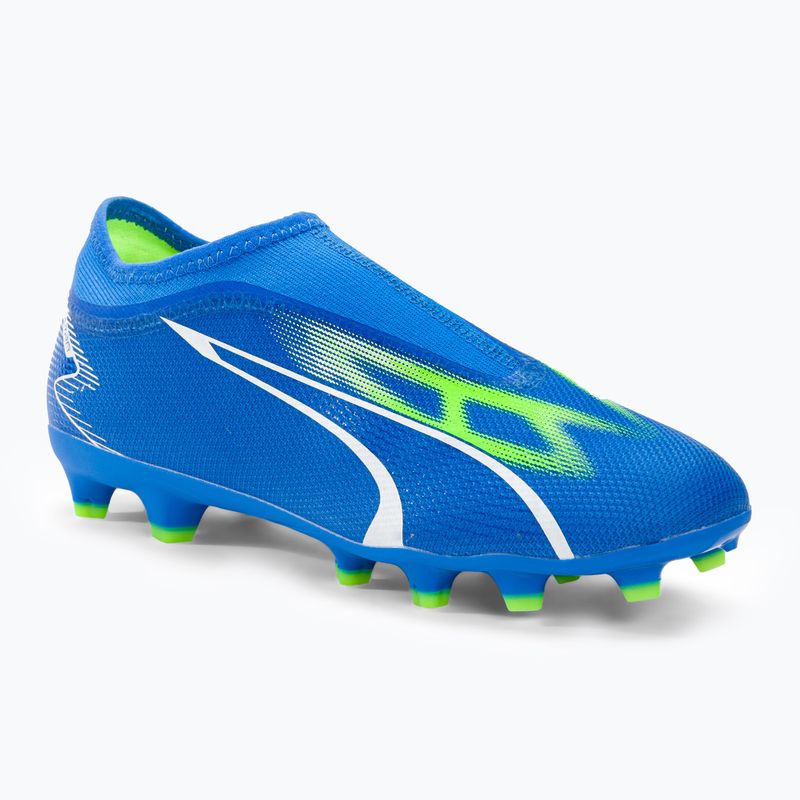 PUMA Ultra Match Ll FG/AG Jr Kinder Fußballschuhe ultra blau/puma weiß/pro grün