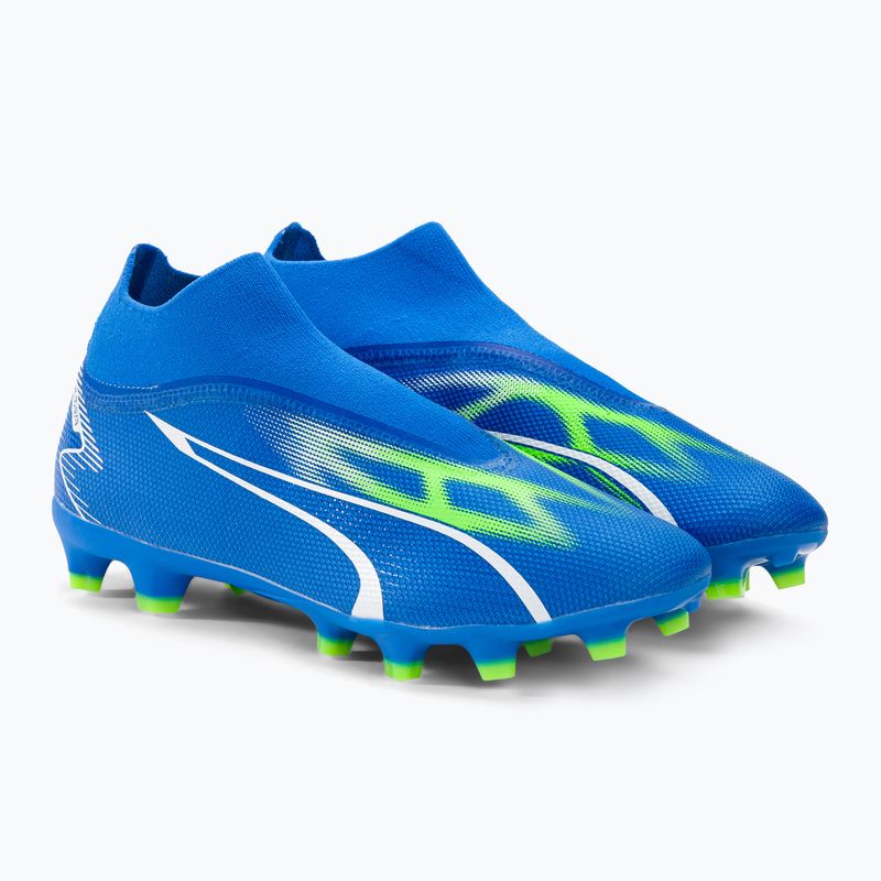 PUMA Herren Fußballschuhe Ultra Match+ Ll FG/AG ultra blau/puma weiß/pro grün 4