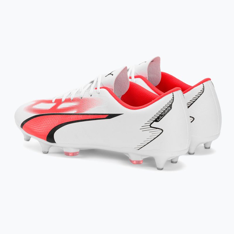 Herren PUMA Ultra Play MXSG Fußballschuhe puma weiß/puma schwarz/feuerorchidee