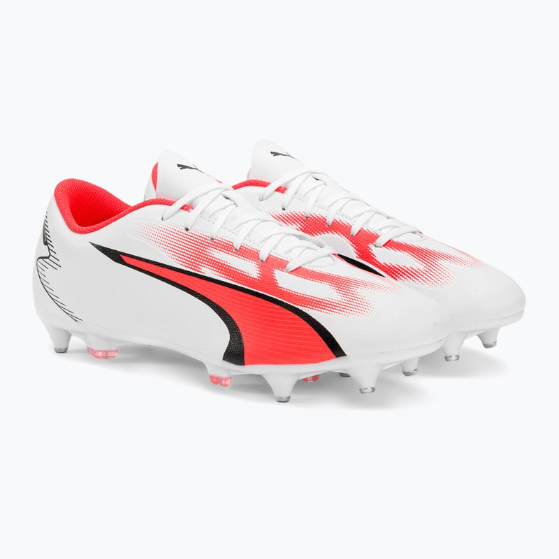 Herren PUMA Ultra Play MXSG Fußballschuhe puma weiß/puma schwarz/feuerorchidee