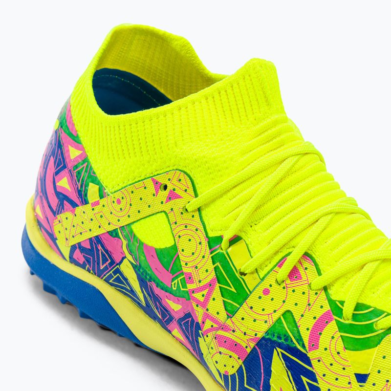 PUMA Future Match Energy TT Herren Fußballschuhe Ultra Blau/Gelb Alert/Leuchtend Pink 8