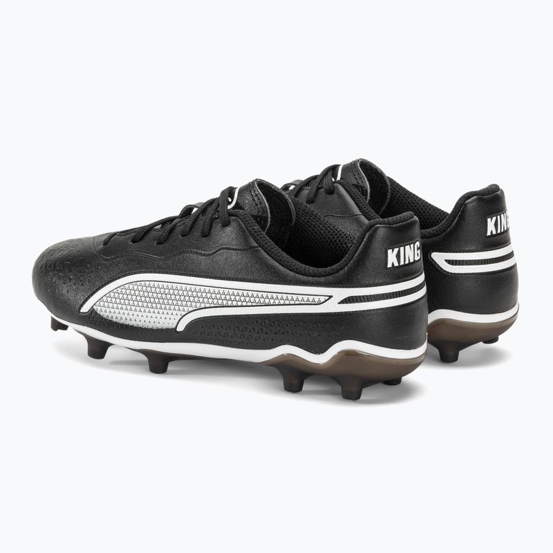 PUMA King Match FG/AG Jr Kinder Fußballschuhe puma schwarz/puma weiß 3