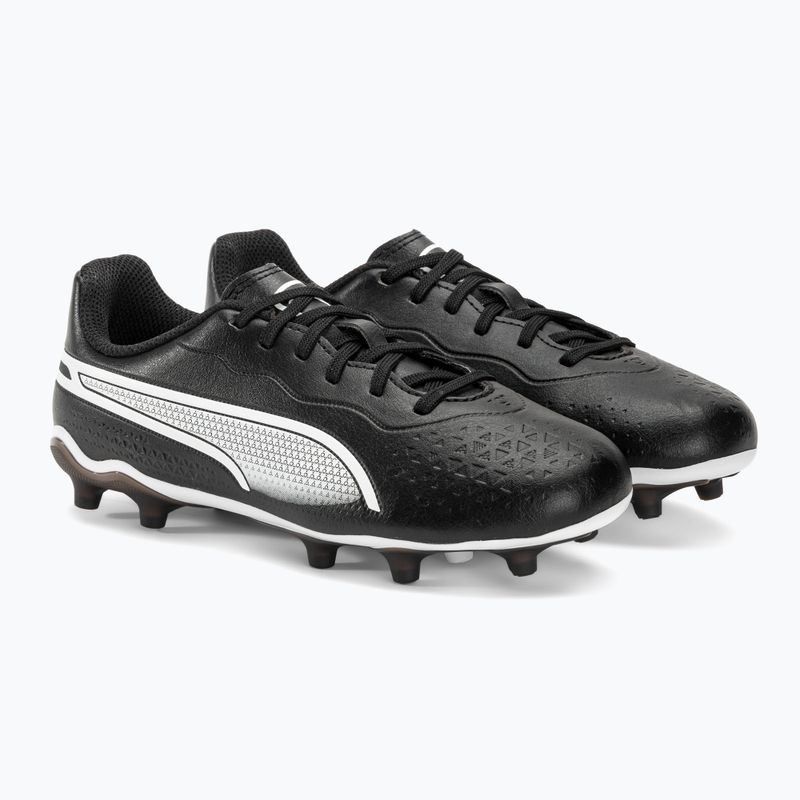 PUMA King Match FG/AG Jr Kinder Fußballschuhe puma schwarz/puma weiß 4