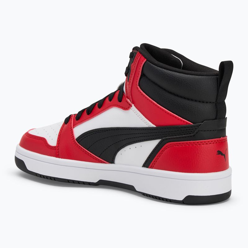 PUMA Rebound V6 Mid Jr Kinderschuhe puma schwarz/stark grau