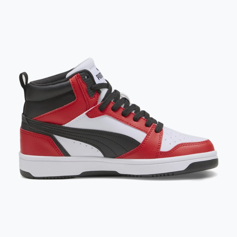 PUMA Rebound V6 Mid Jr Kinderschuhe puma schwarz/stark grau
