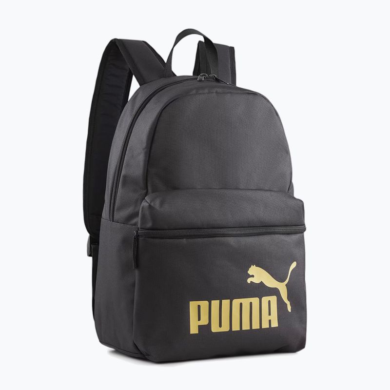 PUMA Phase 22 l Rucksack puma schwarz/goldenes Logo