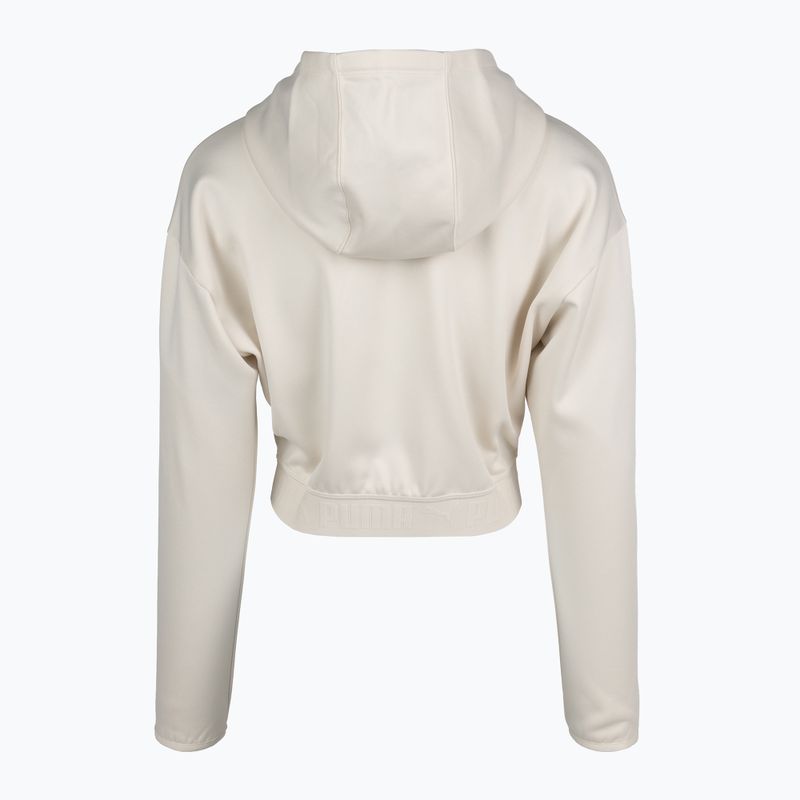 Damen Trainingssweatshirt PUMA Strong Power Fleece Hoodie Alpenschnee 2