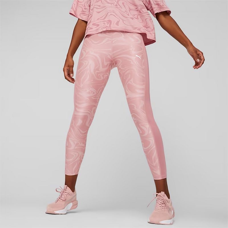 Damen Trainingsleggings PUMA Train Favorites AOP High Waist 7/8 Zukunft rosa 3