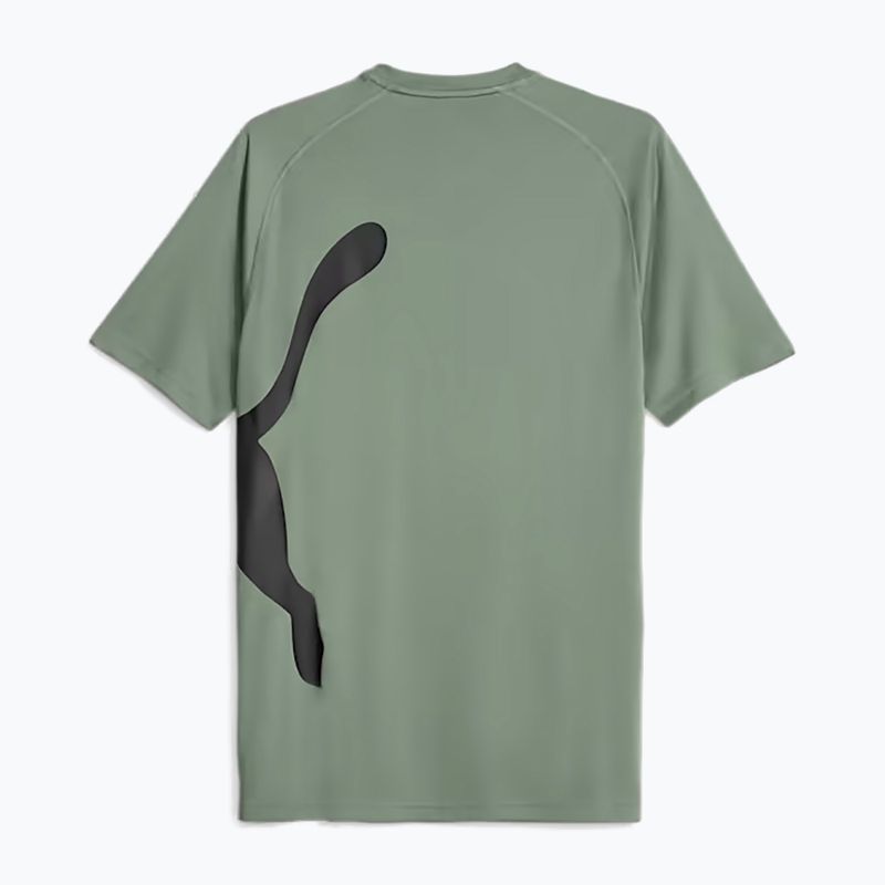 Herren-Trainings-T-Shirt PUMA Train All Day Big Cat eucalyptus/puma schwarz 2