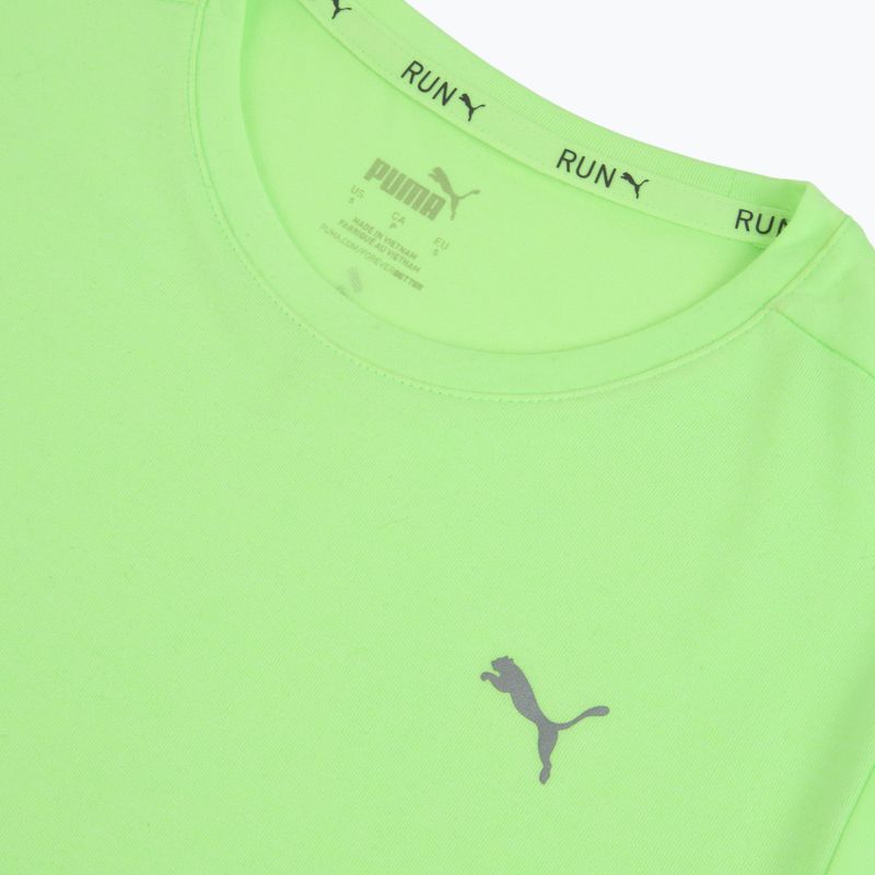 Damen-Laufshirt PUMA Run Favorite Heather green/neon 3