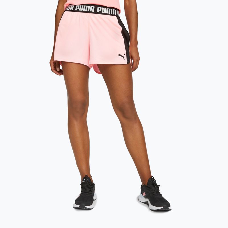 Damen Trainingsshorts PUMA Train All Day Knit 3" coral ice/puma schwarz 3