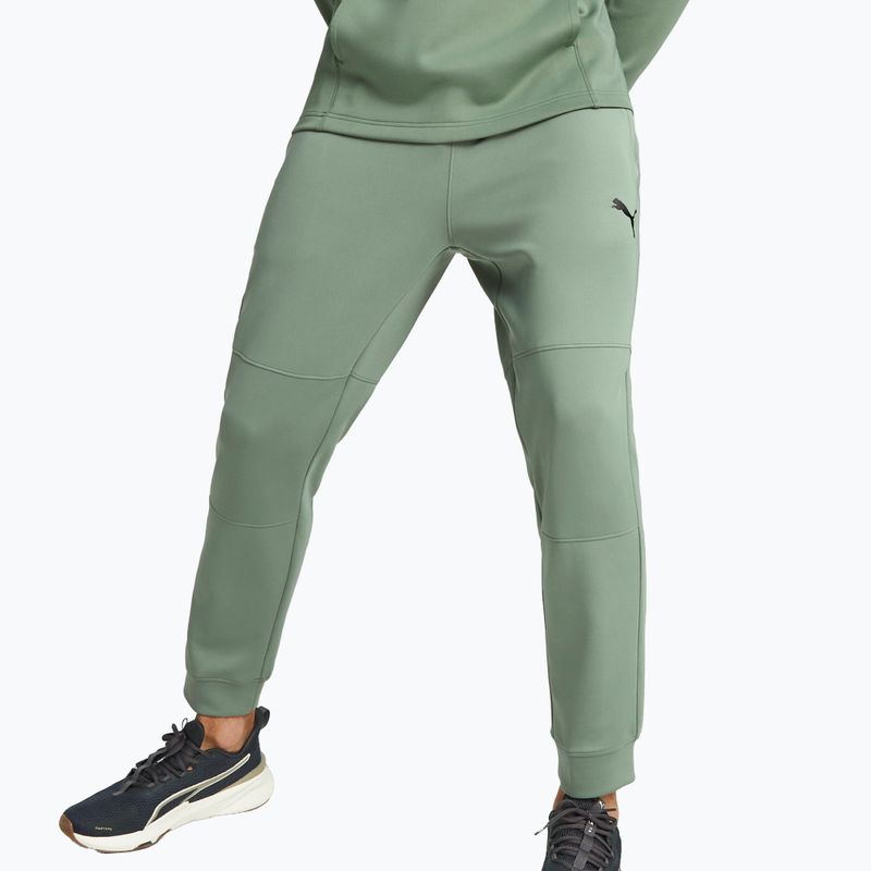 Herren PUMA Fit Double Knit Jogger Trainingshose Eukalyptus 6