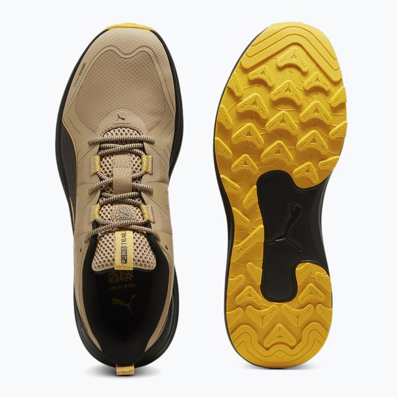 PUMA Reflect Lite Trail Laufschuh prairie tan/yellow sizzle/puma schwarz 11